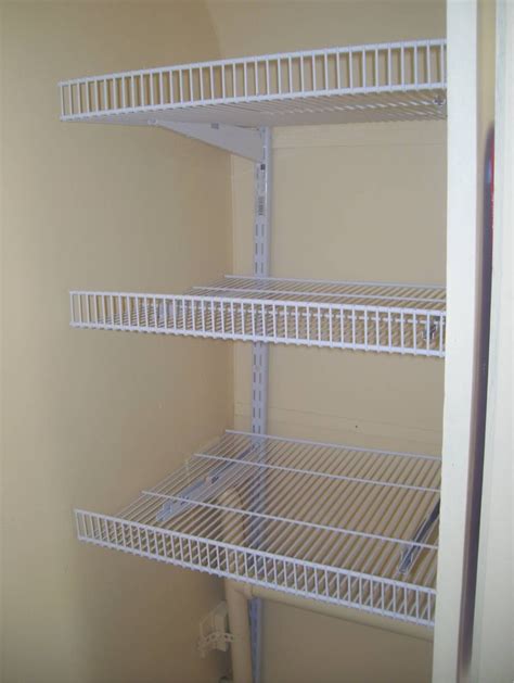 wire closet shelving